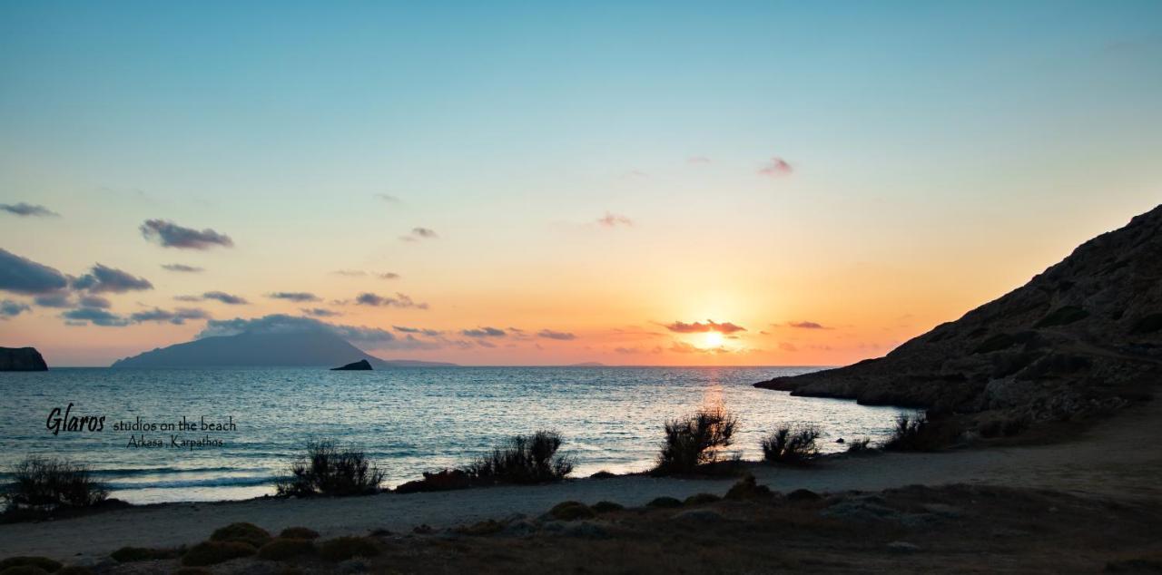 شقة Glaros Luxury Studio On The Beach أركاسا المظهر الخارجي الصورة