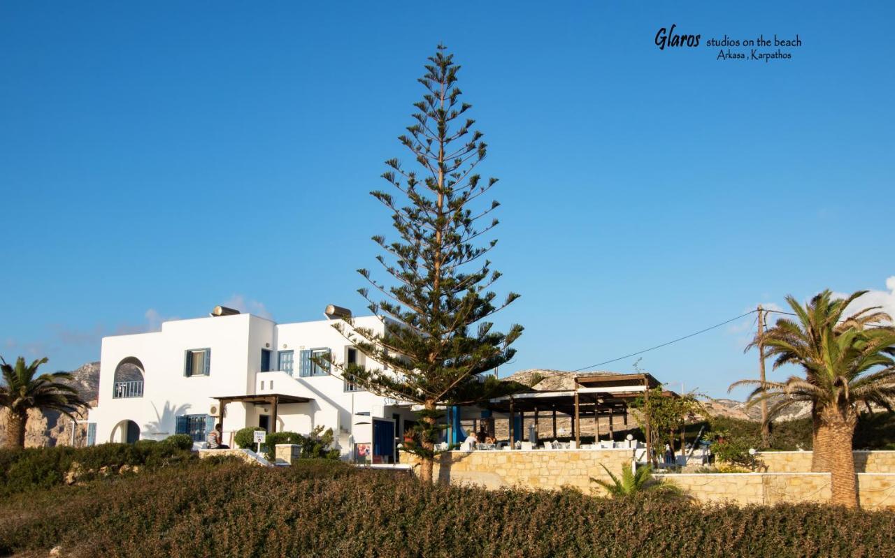 شقة Glaros Luxury Studio On The Beach أركاسا المظهر الخارجي الصورة