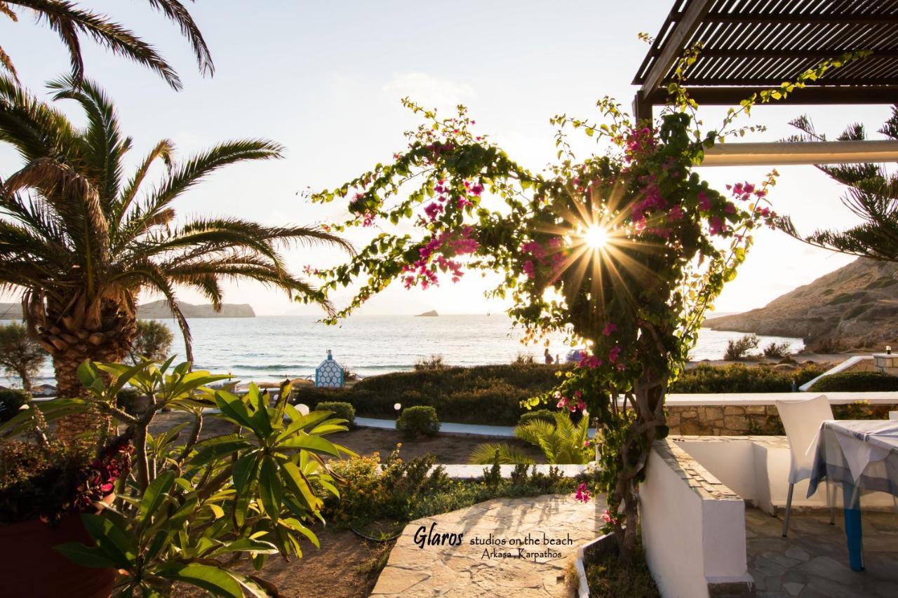شقة Glaros Luxury Studio On The Beach أركاسا المظهر الخارجي الصورة