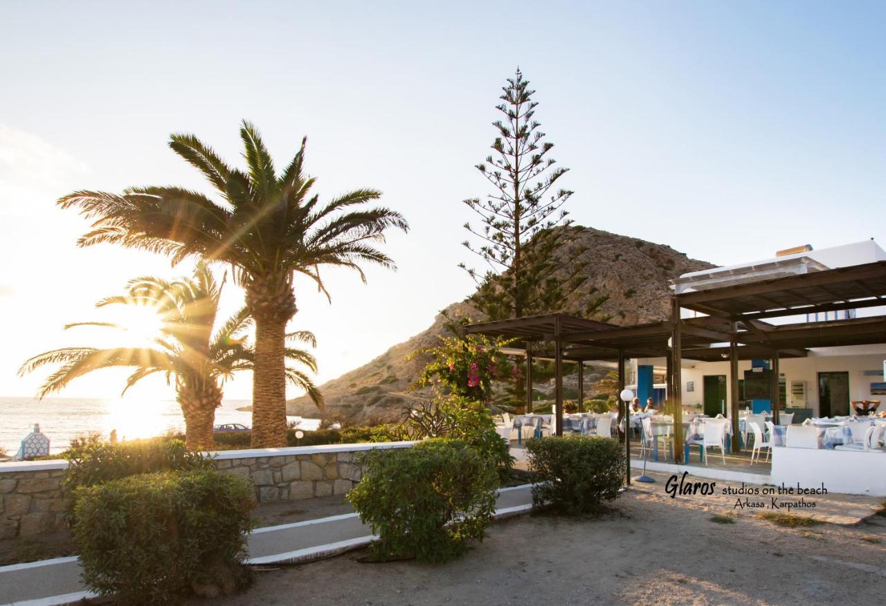 شقة Glaros Luxury Studio On The Beach أركاسا المظهر الخارجي الصورة